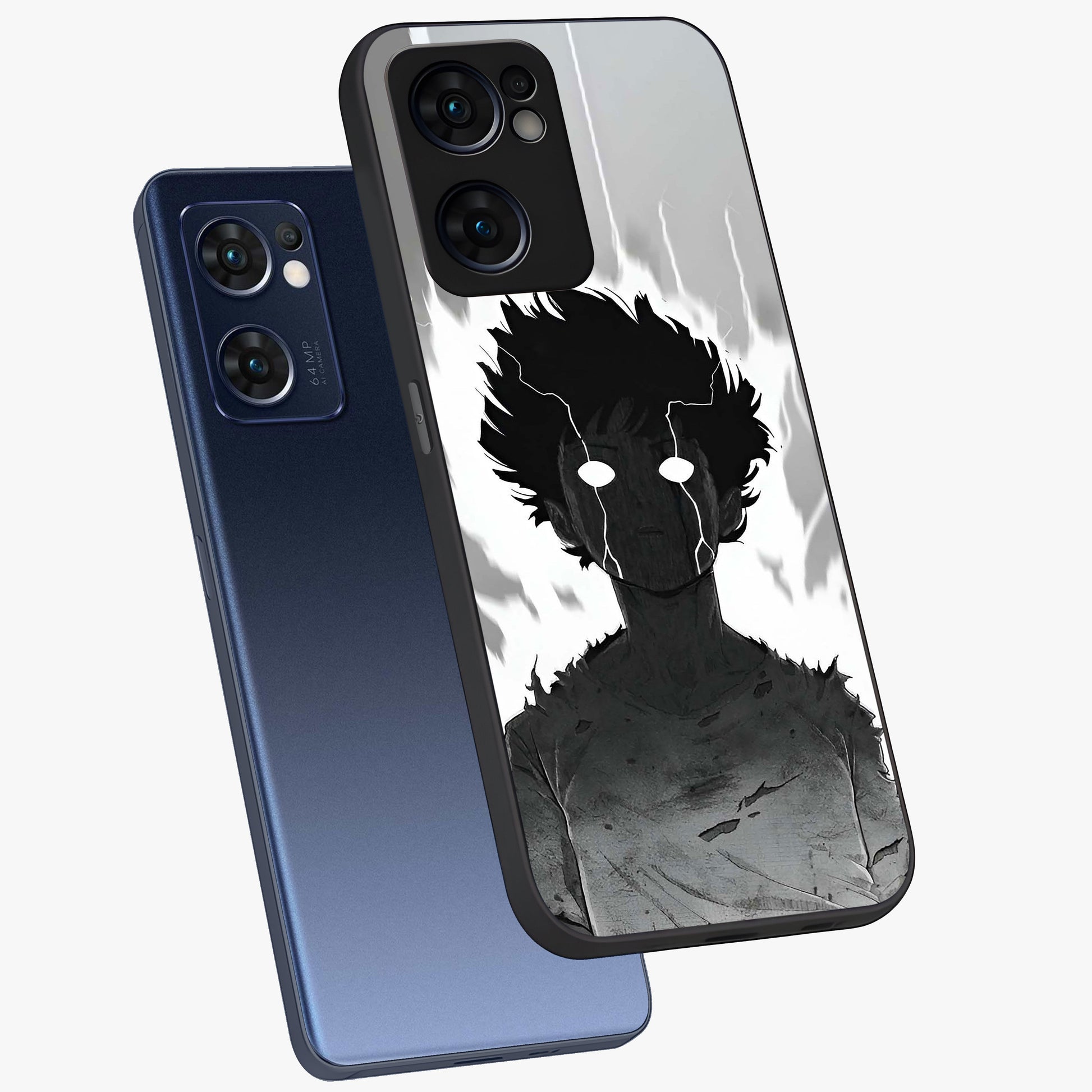 Awakened Inner Rage Glass Case displayed in angled mockup highlighting powerful graphic design and bold artistic theme.