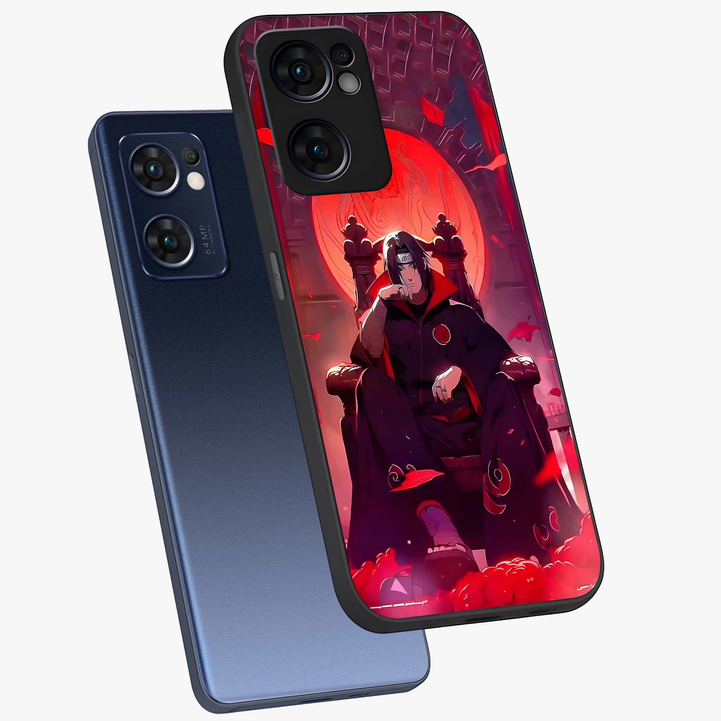 Blood Moon Sovereign Glass Case displayed in angled mockup highlighting dark celestial moon design and dramatic theme.