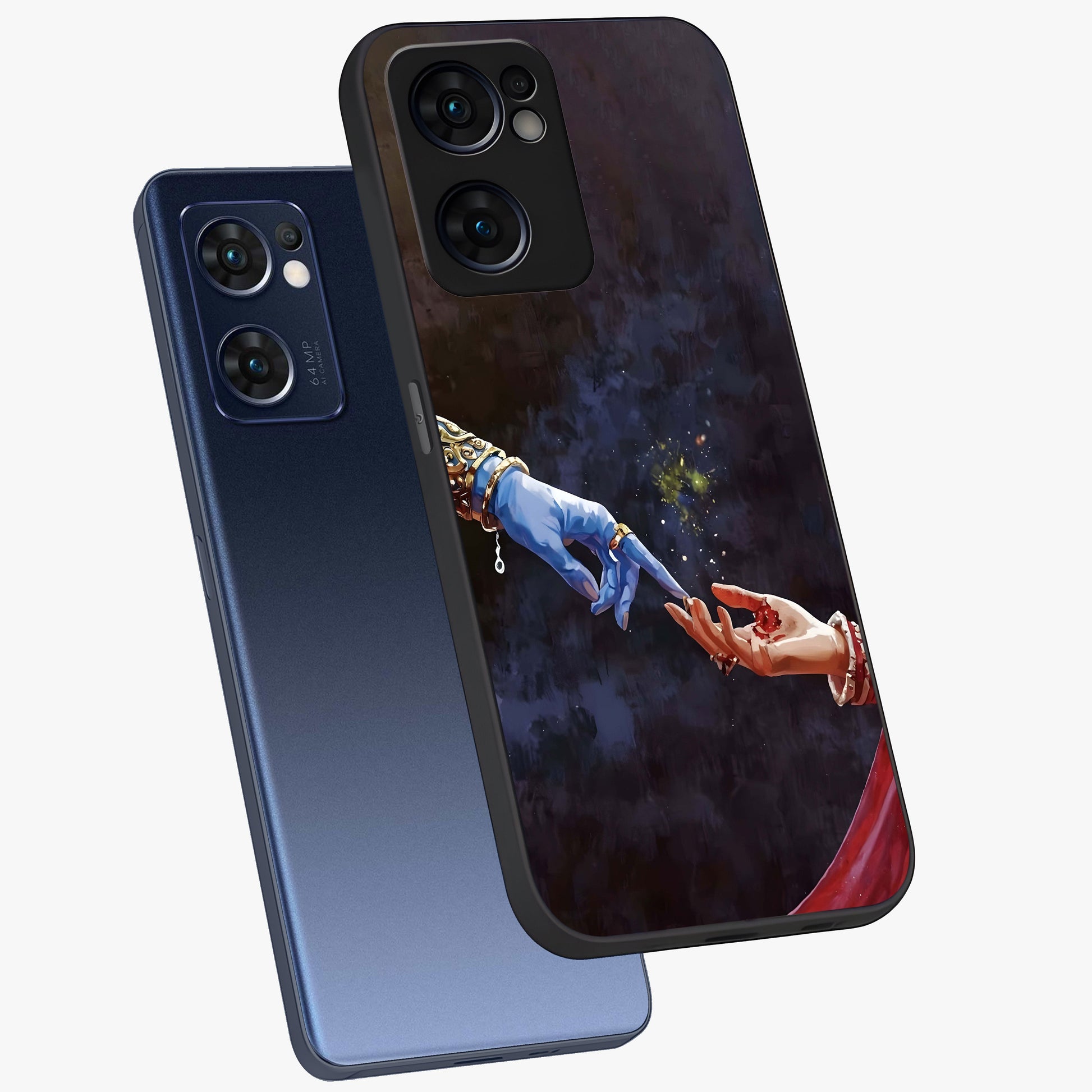 Divine Touch Eternal Glass Case displayed in angled mockup highlighting elegant divine inspired design with calm aesthetic style.