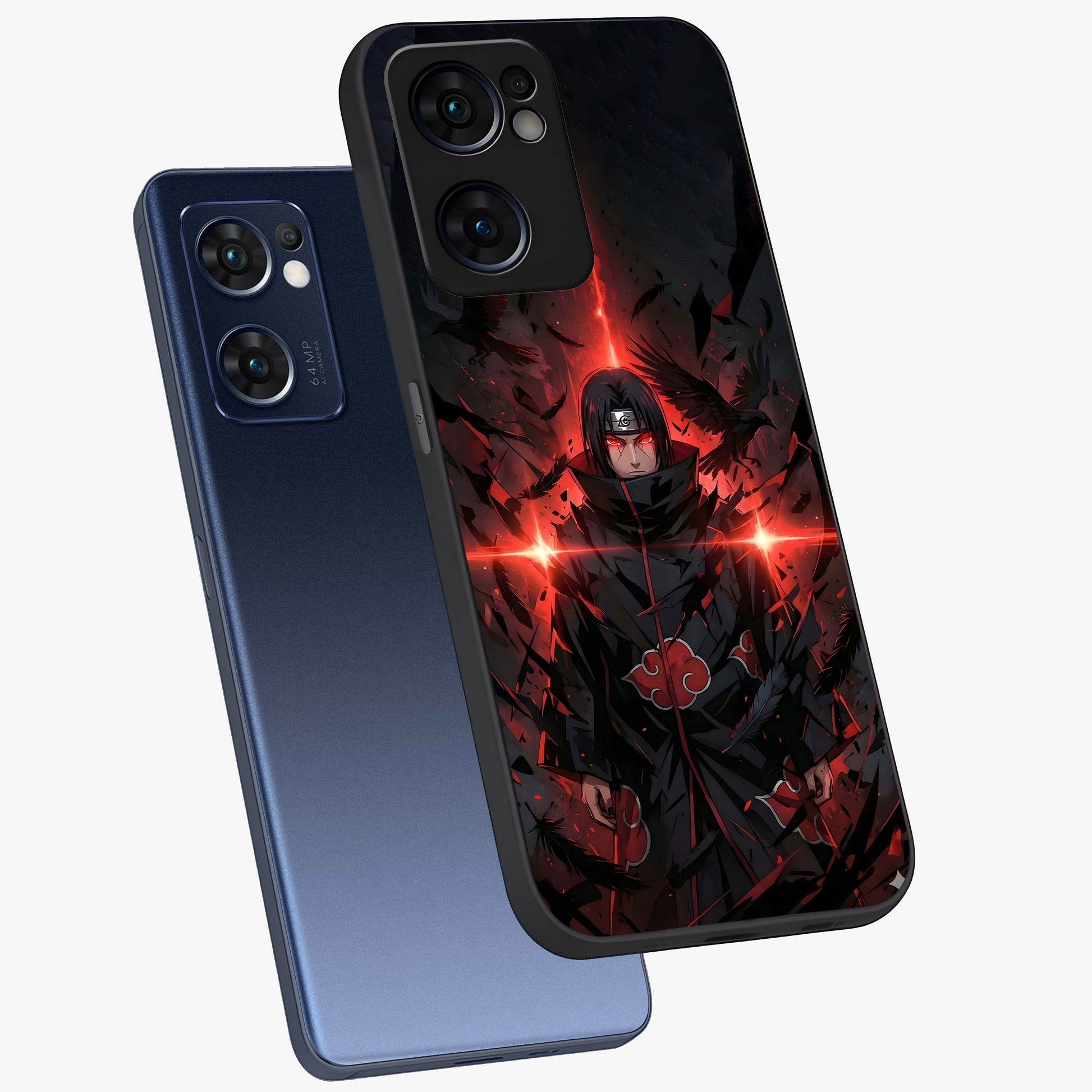 Focused Blade Discipline Glass Case displayed in angled mockup highlighting clean minimal text artwork with modern aesthetic style.