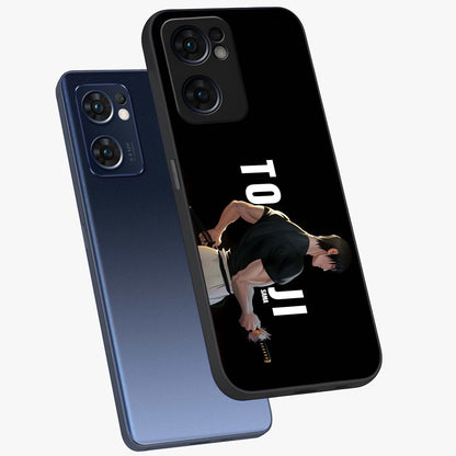 Midnight Blade Resolve Glass Case displayed in angled mockup highlighting powerful blade illustration with dramatic dark aesthetic.