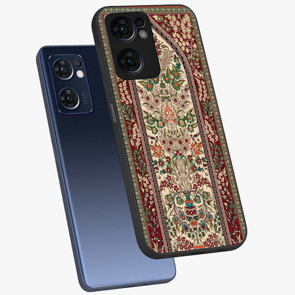 Persian Inspired Glass Case displayed in angled mockup highlighting intricate traditional design with elegant cultural aesthetic.