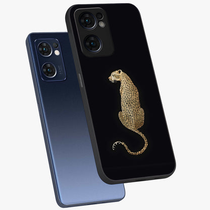 Regal Leopard Glass Case displayed in angled mockup highlighting powerful animal illustration with stylish wild aesthetic.