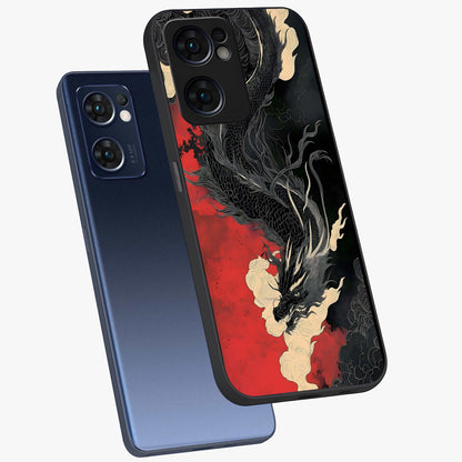 Shadow Dragon Fury Glass Case displayed in angled mockup highlighting powerful dragon illustration with dark fantasy aesthetic.