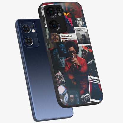 The Weeknd Glass Case displayed in angled mockup highlighting stylish pop culture inspired design with modern aesthetic.