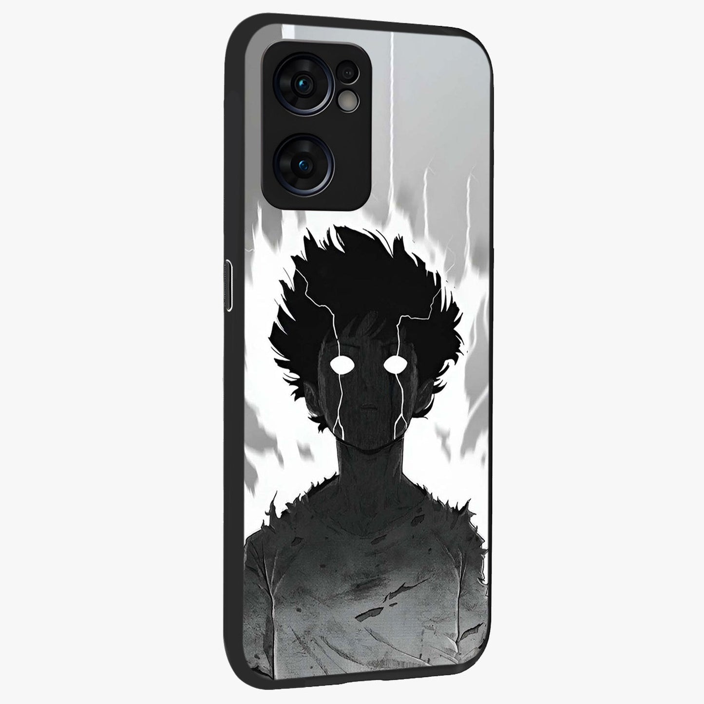 Awakened Inner Rage Glass Case upright view showcasing dramatic artwork with strong expressive aesthetic.