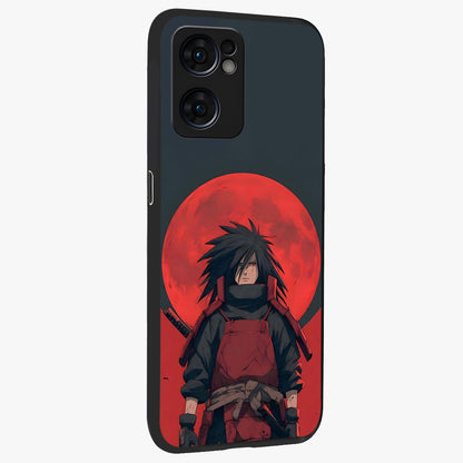 Crimson Moon Warlord Glass Case upright view showcasing powerful warlord artwork with dark celestial theme.