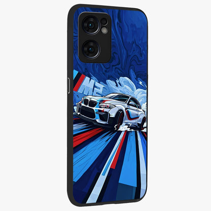 Drift Power Rush Glass Case upright view showcasing high speed racing artwork with bold automotive theme.