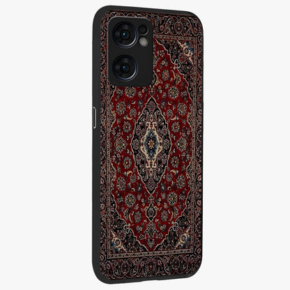 Heritage Carpet Royale Glass Case upright view showcasing detailed ornamental artwork with luxurious traditional theme.