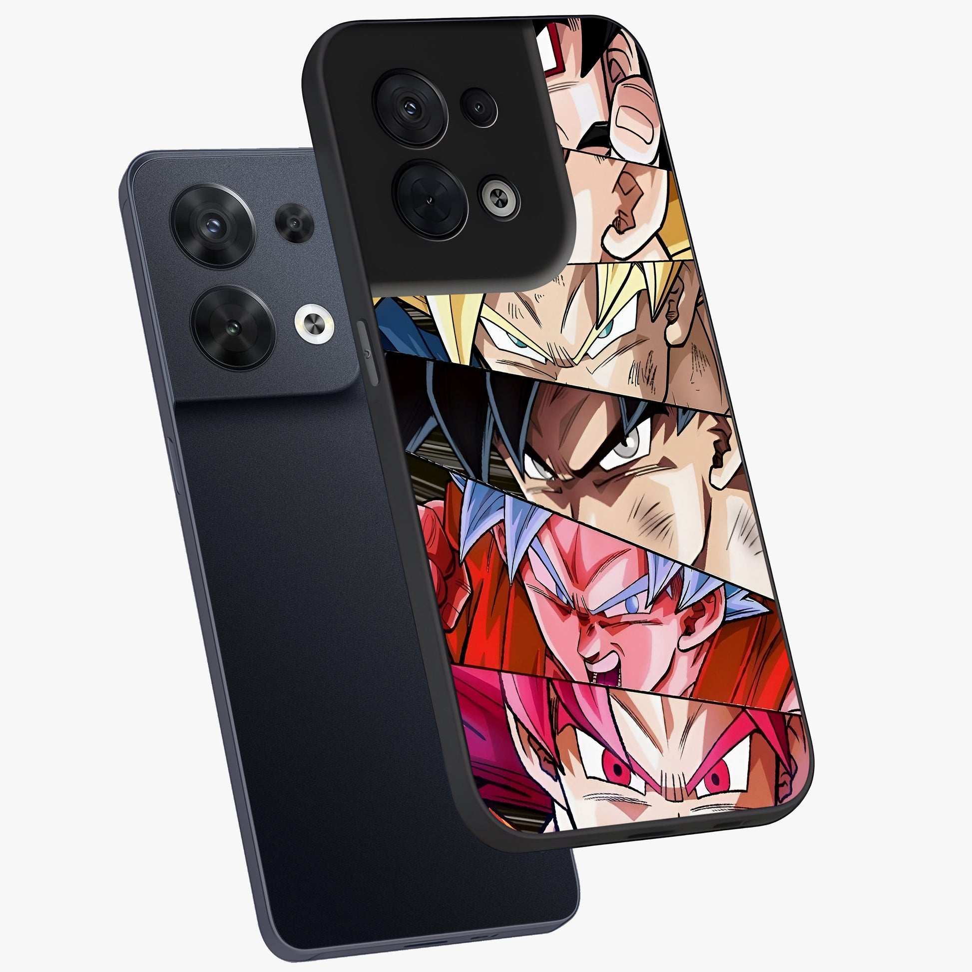 Anime Character Glass Case displayed in angled mockup highlighting colorful anime character illustration.