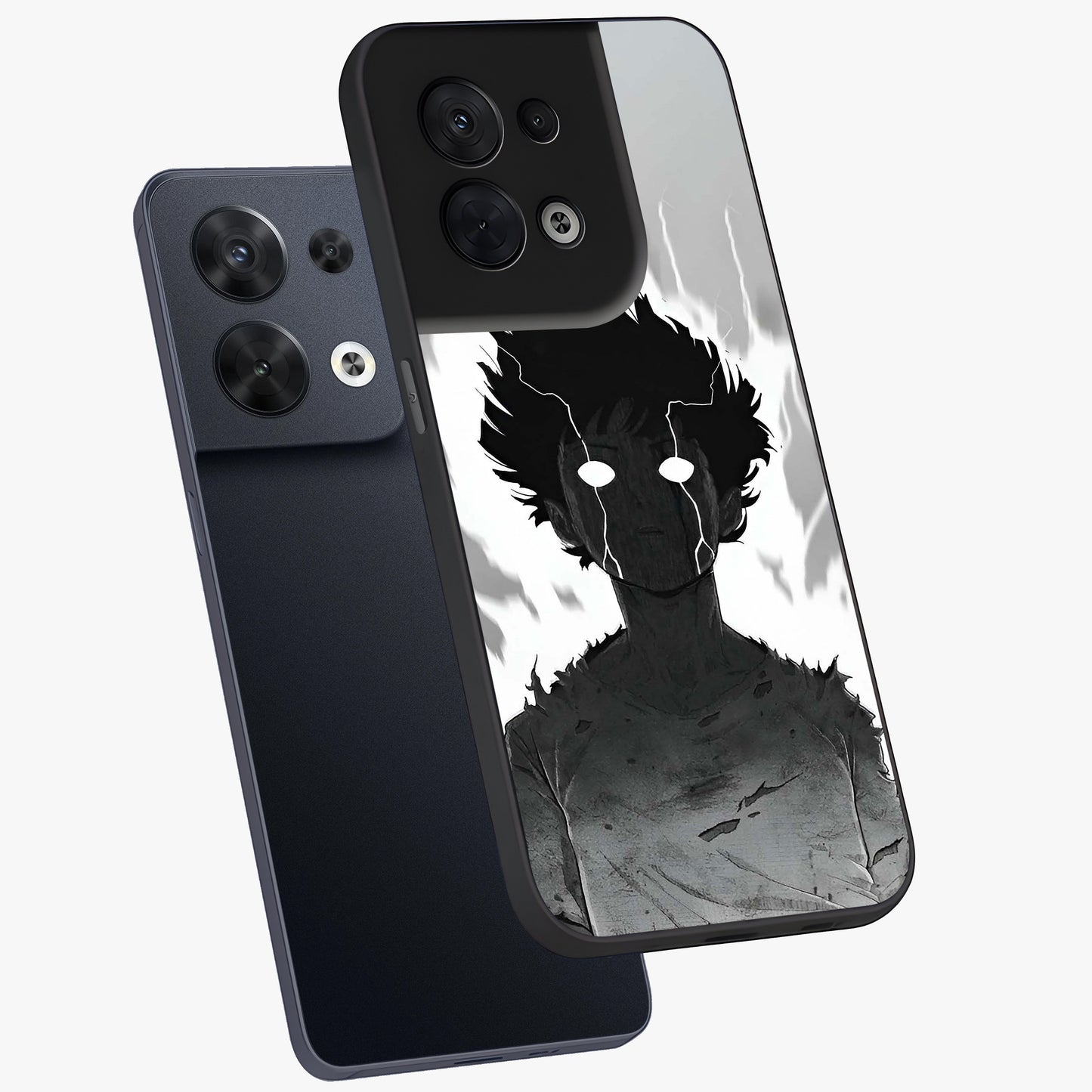 Awakened Inner Rage Glass Case displayed in angled mockup highlighting powerful graphic design and bold artistic theme.