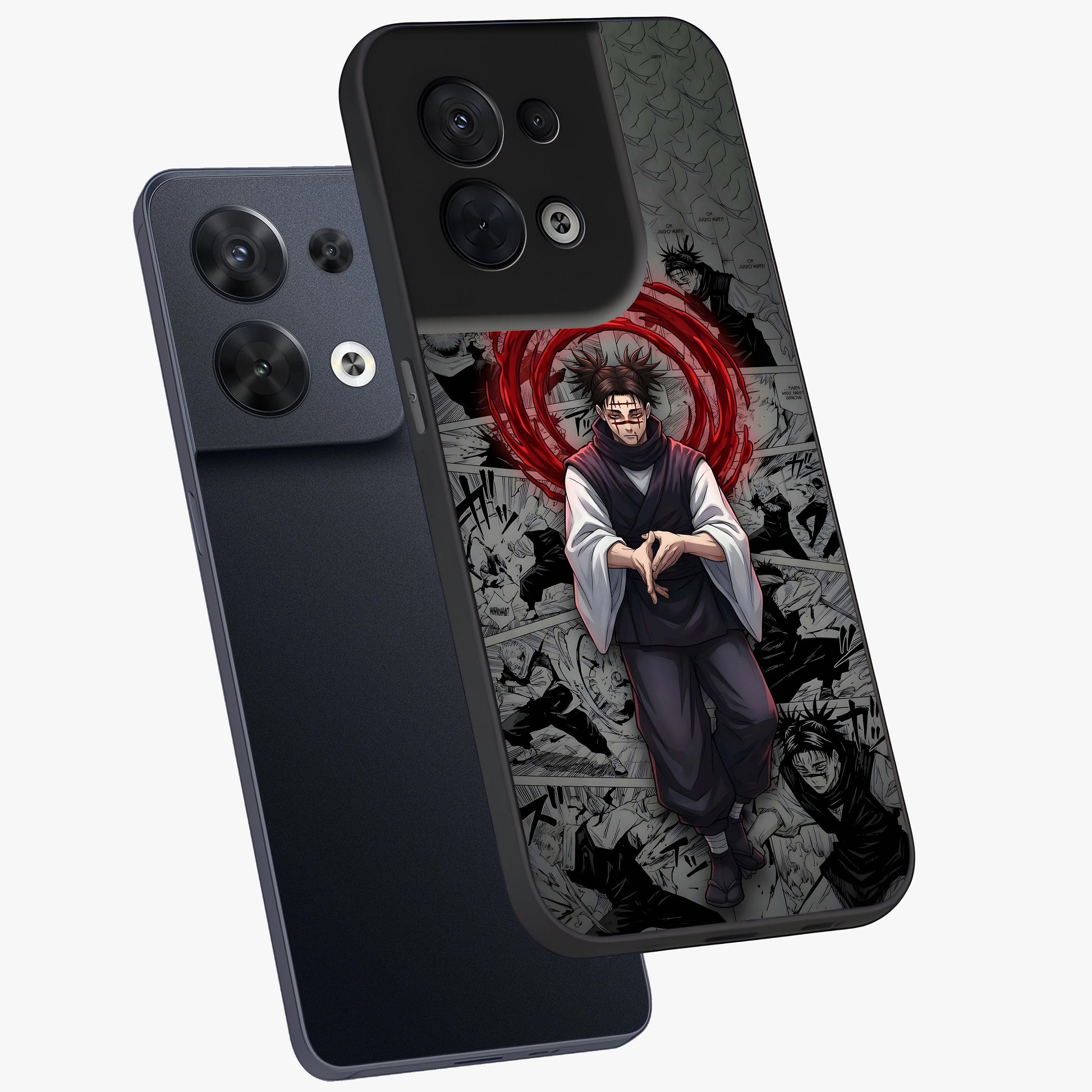 Cursed Ritual Ascension Glass Case displayed in angled mockup highlighting mystical ritual illustration with supernatural aesthetic.