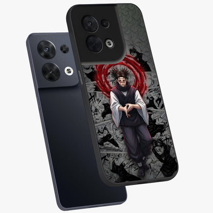 Cursed Ritual Ascension Glass Case displayed in angled mockup highlighting mystical ritual illustration with supernatural aesthetic.