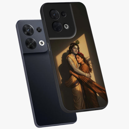 Divine Eternal Love Glass Case displayed in angled mockup highlighting elegant divine inspired design with peaceful aesthetic.
