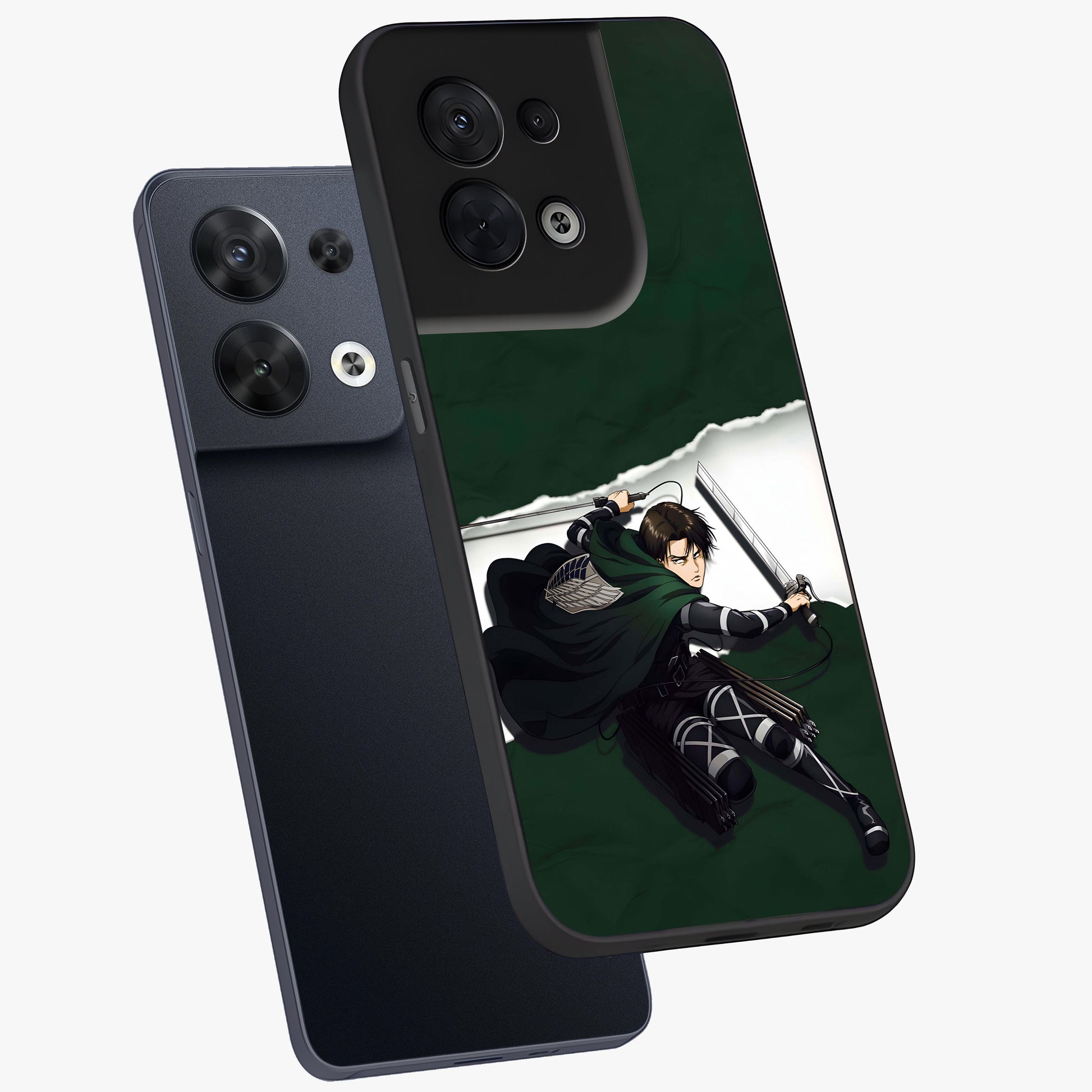 Emerald War Vanguard Glass Case displayed in angled mockup highlighting intense battle inspired design with emerald tone aesthetic.
