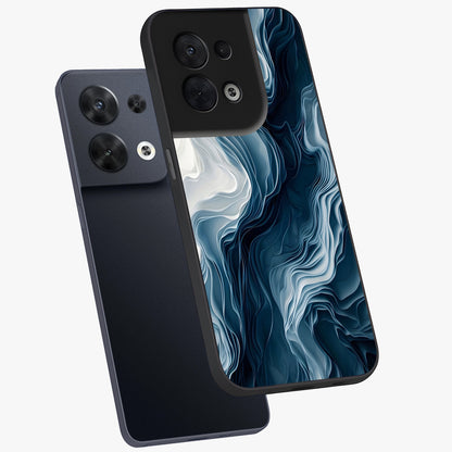 Ethereal Paper Marble Glass Case displayed in angled mockup highlighting elegant marble pattern with modern aesthetic style.
