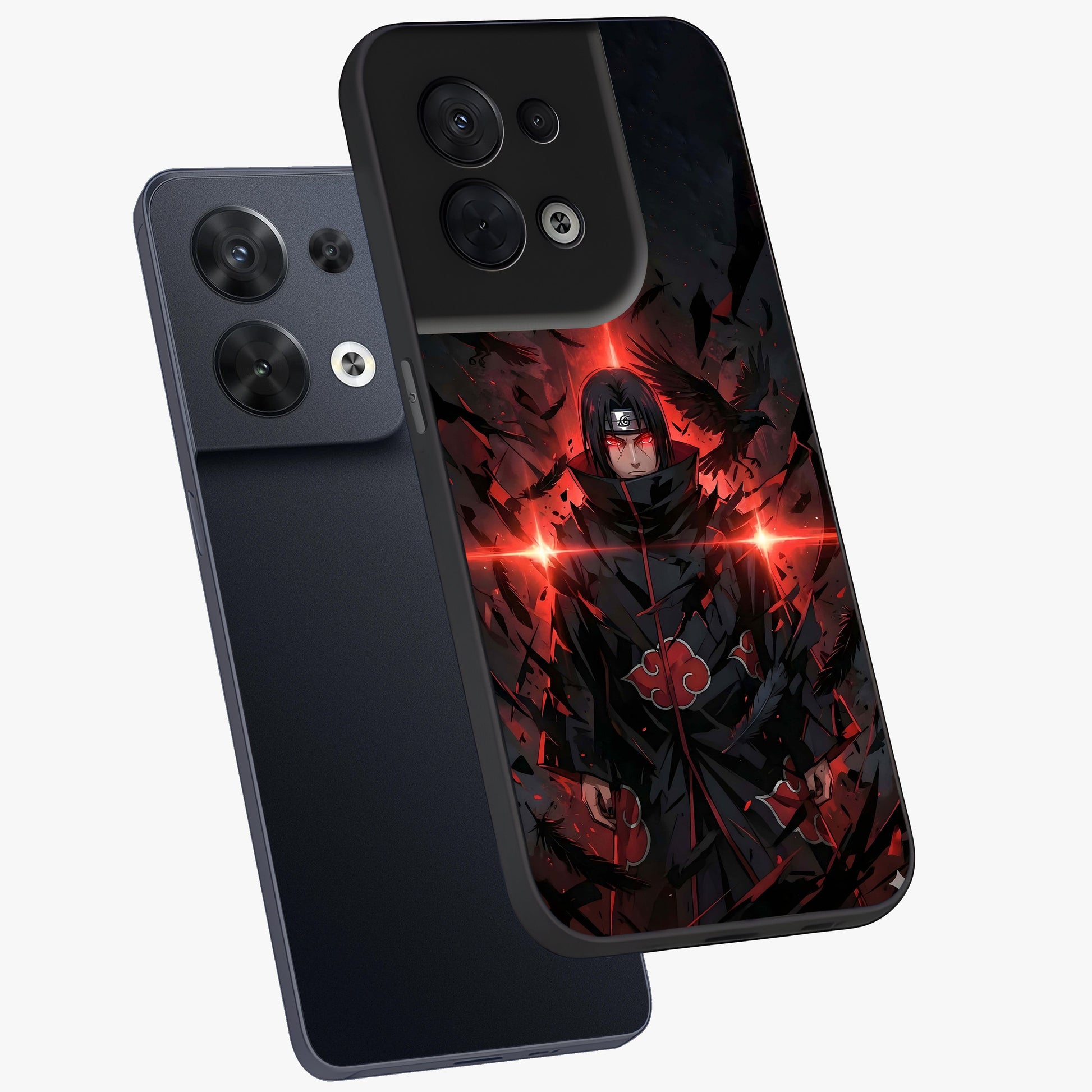 Focused Blade Discipline Glass Case displayed in angled mockup highlighting clean minimal text artwork with modern aesthetic style.