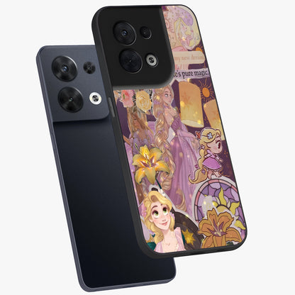 Magical Tangled Dream Glass Case displayed in angled mockup highlighting whimsical fantasy design with magical aesthetic.
