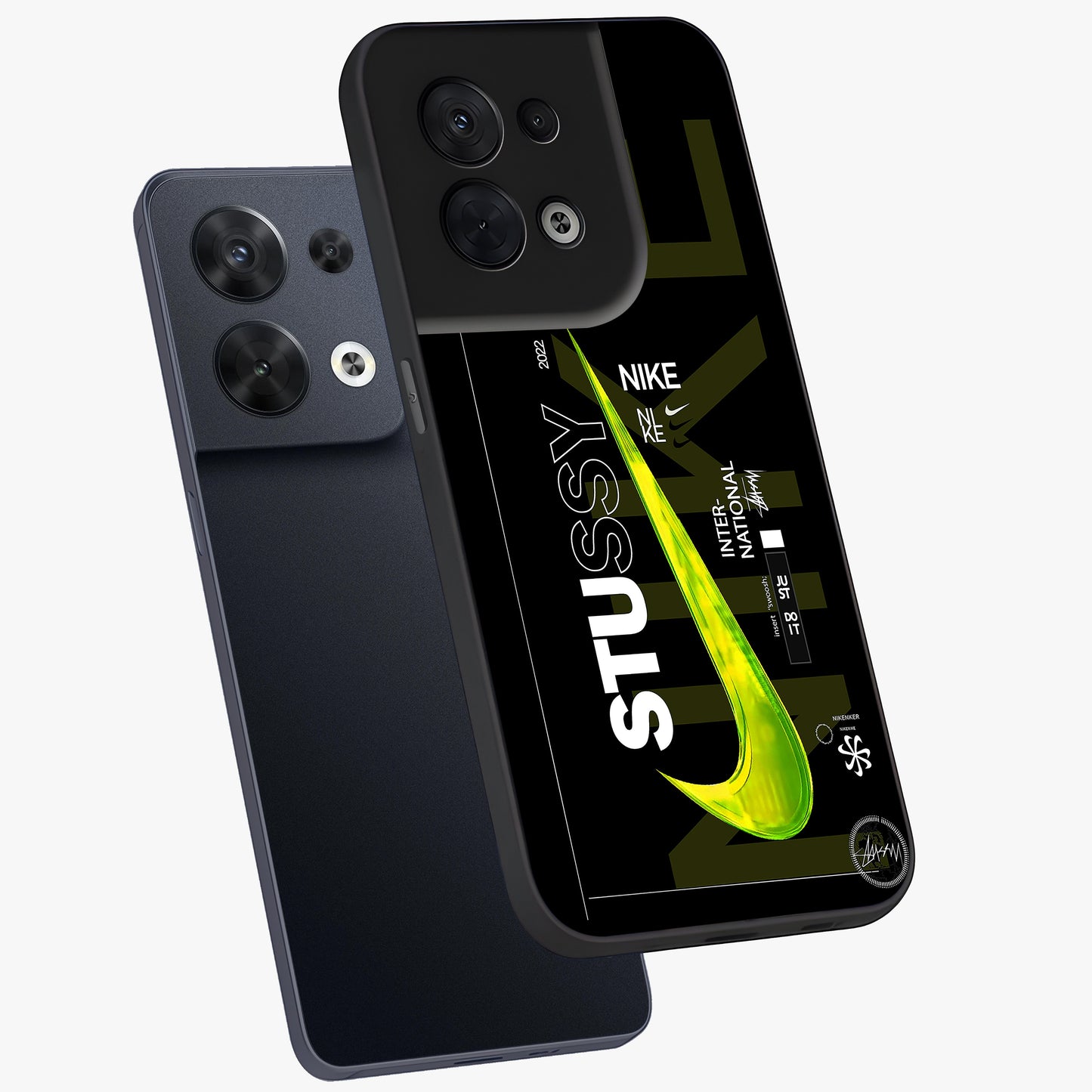 Neon Street Edition Glass Case displayed in angled mockup highlighting vibrant urban design with bold street aesthetic.
