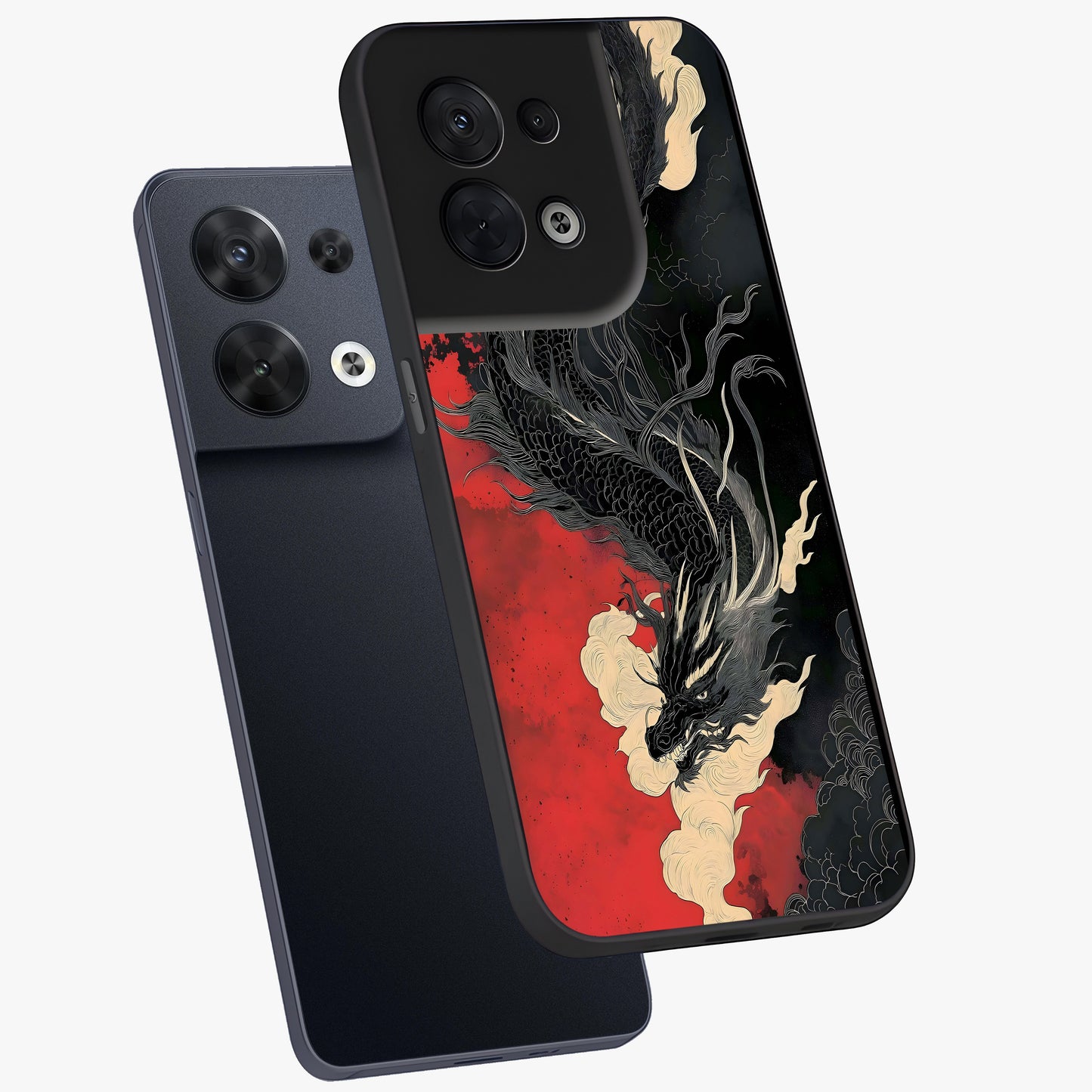 Shadow Dragon Fury Glass Case displayed in angled mockup highlighting powerful dragon illustration with dark fantasy aesthetic.