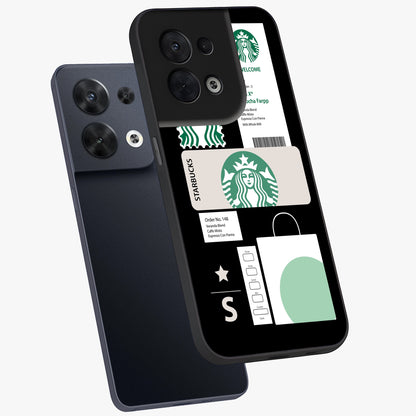 Starbucks Mocha Glass Case displayed in angled mockup highlighting stylish mocha themed design with cozy café aesthetic.