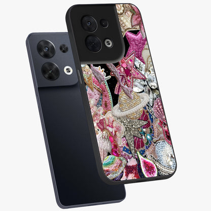 Starlit Jewel Dream Glass Case displayed in angled mockup highlighting glowing celestial jewel design with dreamy aesthetic.