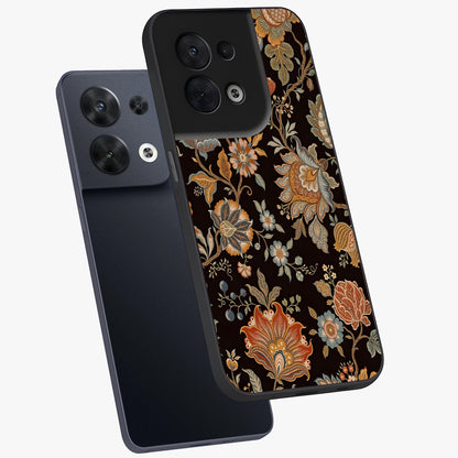 Vintage Floral Dream Glass Case displayed in angled mockup highlighting elegant vintage flower design with soft aesthetic style.