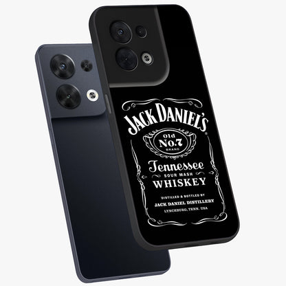 Vintage Whiskey Heritage Glass Case displayed in angled mockup highlighting retro beverage themed design with heritage aesthetic.