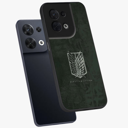 Wings Of Freedom Glass Case displayed in angled mockup highlighting graceful wing design with inspirational aesthetic.