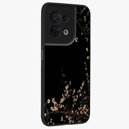 Petal Moon Light With Custom Name Glass Case upright view showcasing elegant floral moon artwork with personalized aesthetic.