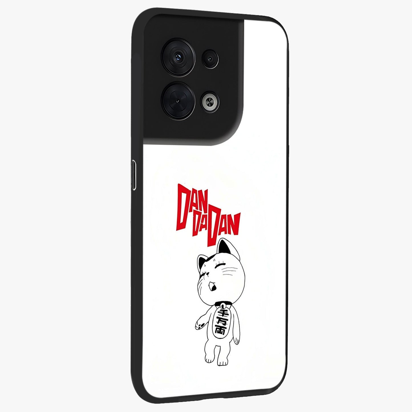 Playful Spirit Charm Glass Case upright view showcasing vibrant charm artwork with fun artistic theme.