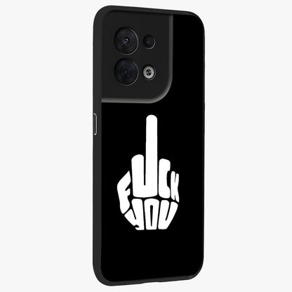 Rebel Mode On Glass Case upright view showcasing striking statement artwork with bold rebellious theme.