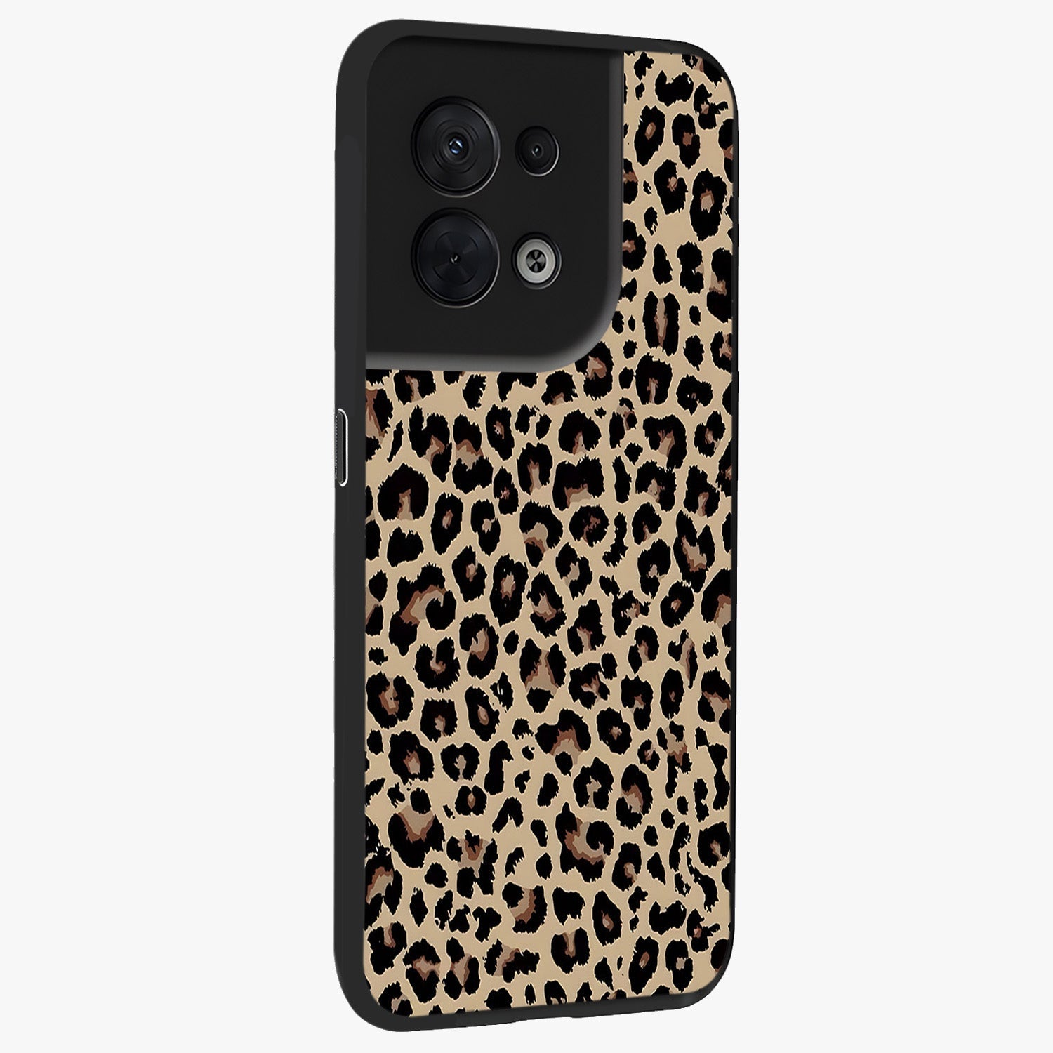 Savage Chic Pattern Glass Case upright view showcasing trendy decorative artwork with edgy fashion theme.