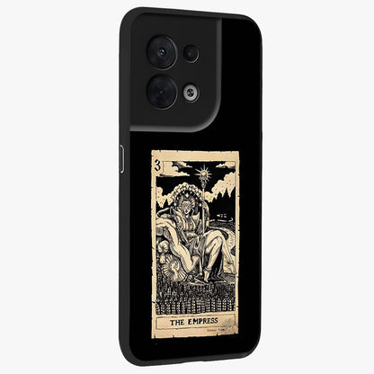 The Empress Glass Case upright view showcasing powerful empress themed artwork with luxurious artistic theme.