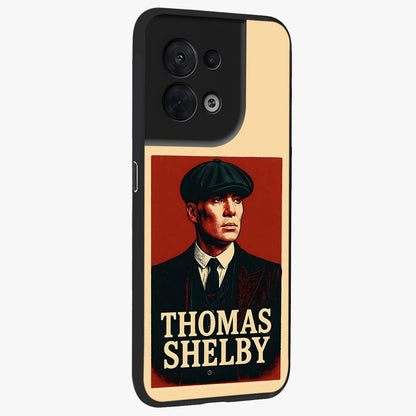 Vintage Mafia Authority Glass Case upright view showcasing dramatic vintage artwork with iconic authority theme.