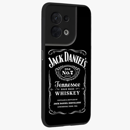 Vintage Whiskey Heritage Glass Case upright view showcasing stylish vintage whiskey artwork with timeless bar culture theme.