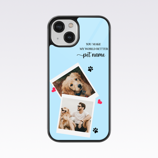 Pet Lover Custom Photo V2 Glass Case