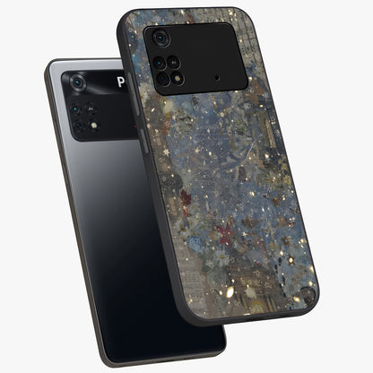 Aesthetic Astrolophia Glass Case displayed in angled mockup highlighting artistic aesthetic elements and smooth glass surface.