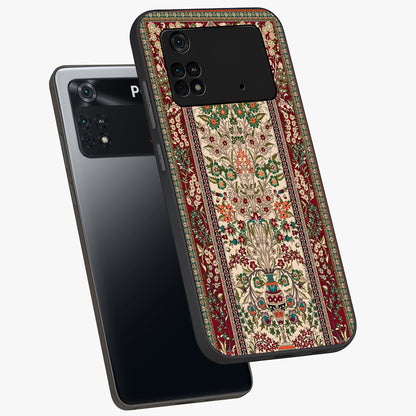 Persian Inspired Glass Case displayed in angled mockup highlighting intricate traditional design with elegant cultural aesthetic.