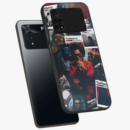 The Weeknd Glass Case displayed in angled mockup highlighting stylish pop culture inspired design with modern aesthetic.