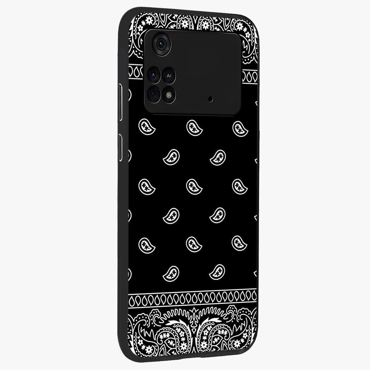 Retro Rebel Threads Glass Case upright view showcasing stylish vintage artwork with bold retro theme.