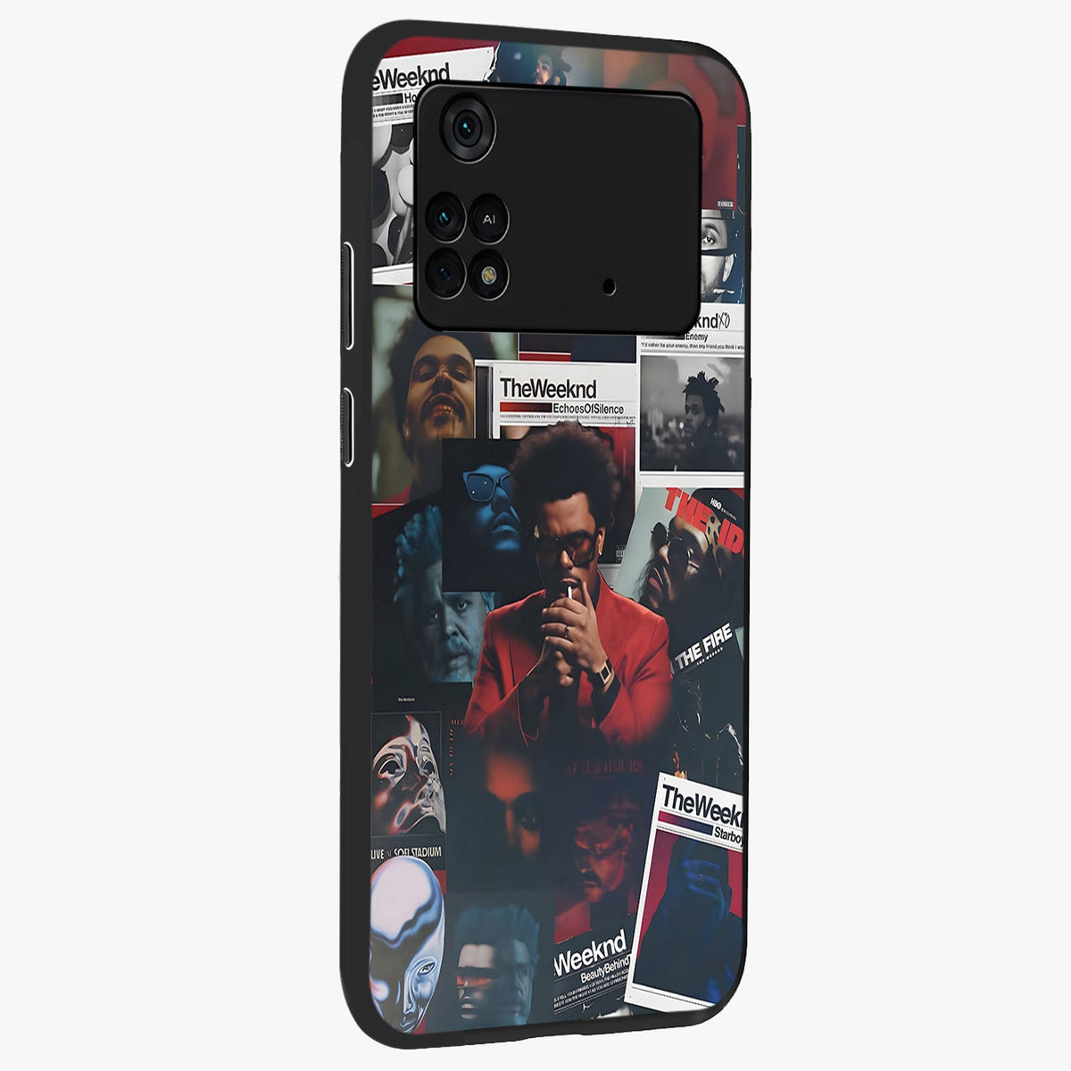 The Weeknd Glass Case upright view showcasing bold music themed artwork with contemporary artistic style.