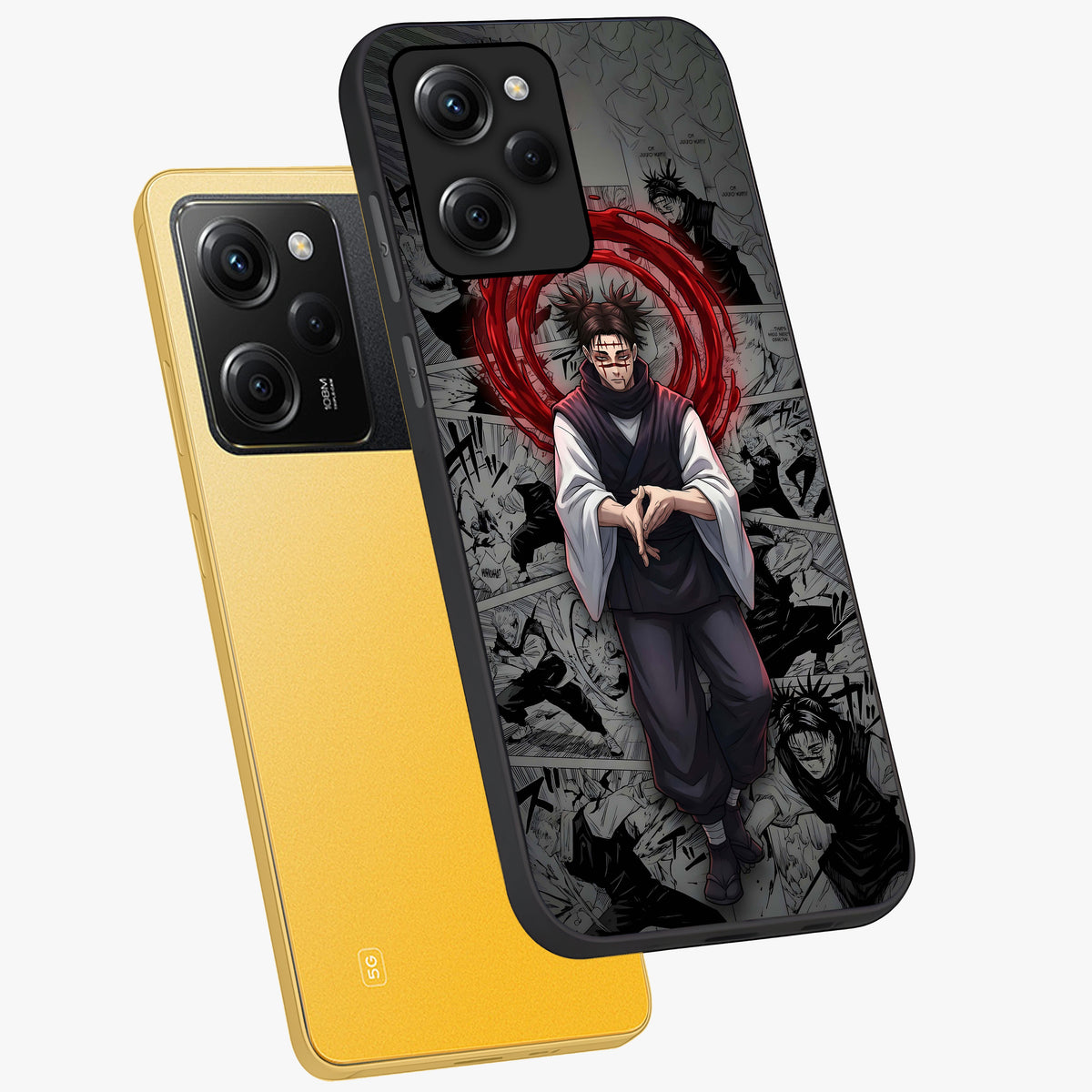 Cursed Ritual Ascension Glass Case displayed in angled mockup highlighting mystical ritual illustration with supernatural aesthetic.