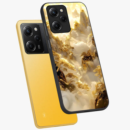 Gates Of Illumination Glass Case displayed in angled mockup highlighting radiant portal inspired design with fantasy aesthetic.