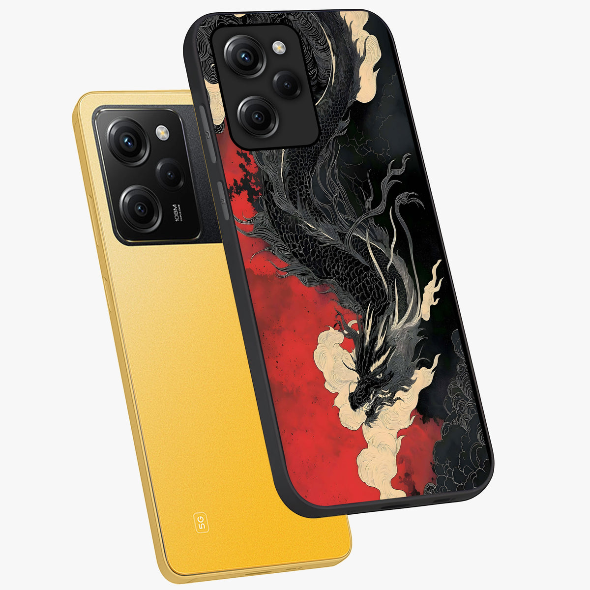 Shadow Dragon Fury Glass Case displayed in angled mockup highlighting powerful dragon illustration with dark fantasy aesthetic.