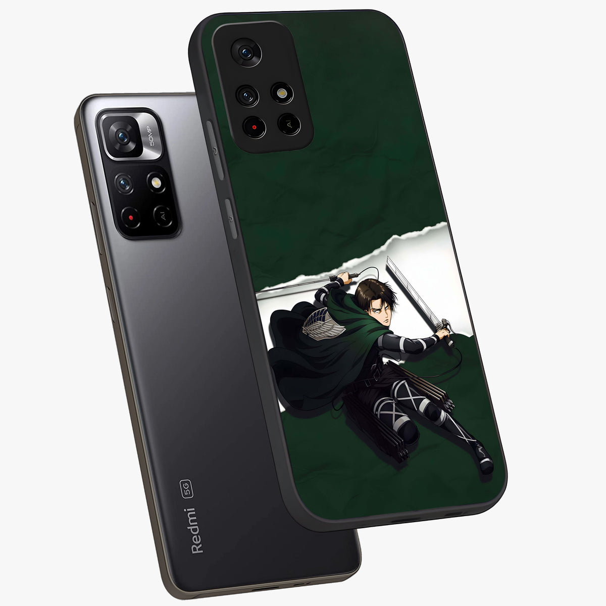 Emerald War Vanguard Glass Case displayed in angled mockup highlighting intense battle inspired design with emerald tone aesthetic.