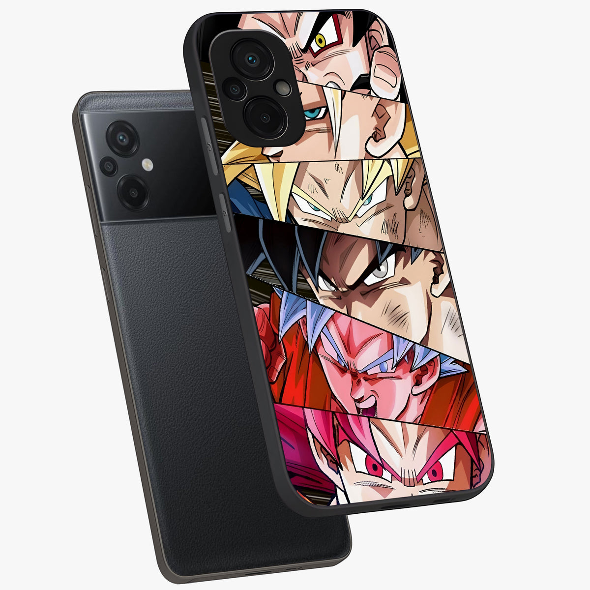 Anime Character Glass Case displayed in angled mockup highlighting colorful anime character illustration.