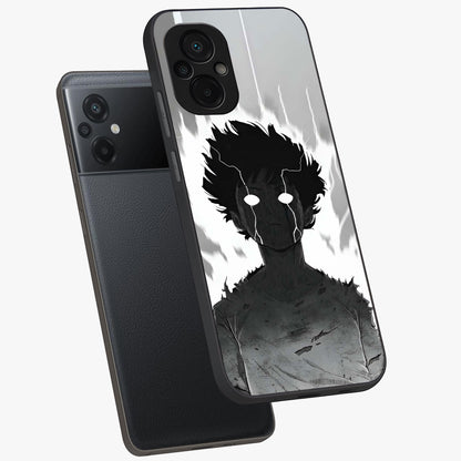 Awakened Inner Rage Glass Case displayed in angled mockup highlighting powerful graphic design and bold artistic theme.