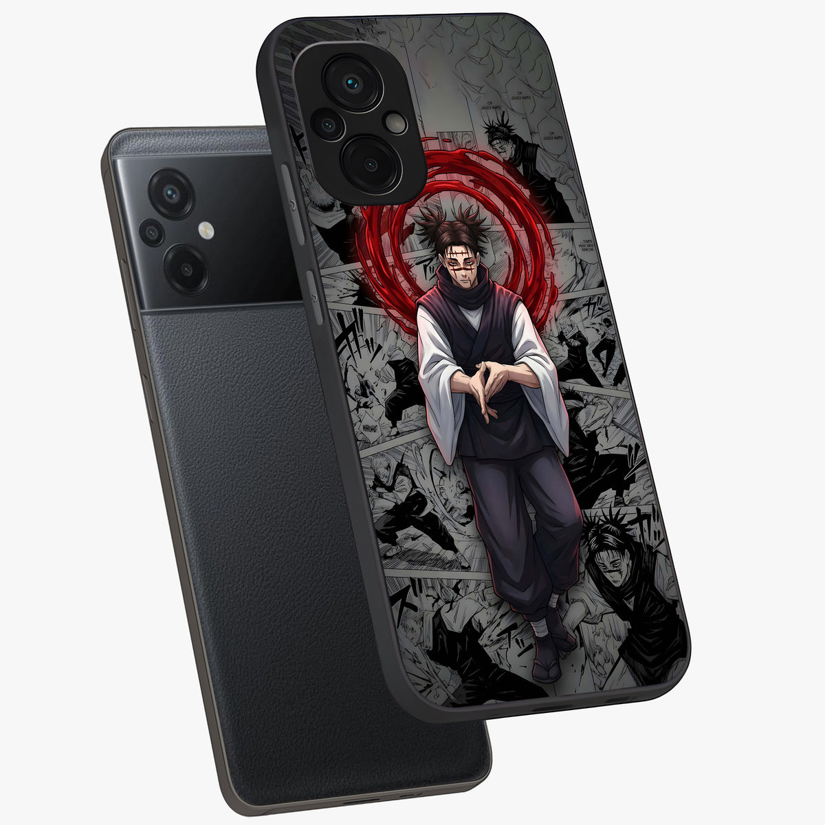 Cursed Ritual Ascension Glass Case displayed in angled mockup highlighting mystical ritual illustration with supernatural aesthetic.