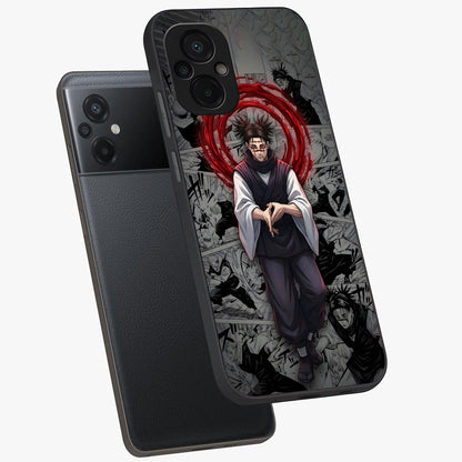 Cursed Ritual Ascension Glass Case displayed in angled mockup highlighting mystical ritual illustration with supernatural aesthetic.
